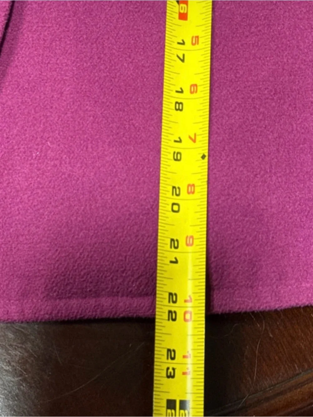 Laura Ashley Magenta Two-Button Pea Coat
